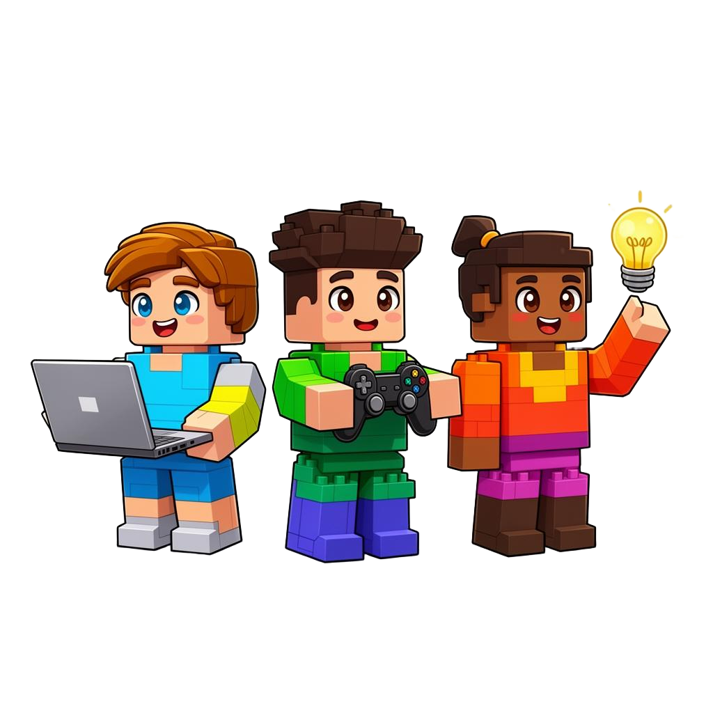 ゲームを作る子どもたちのキャラクター