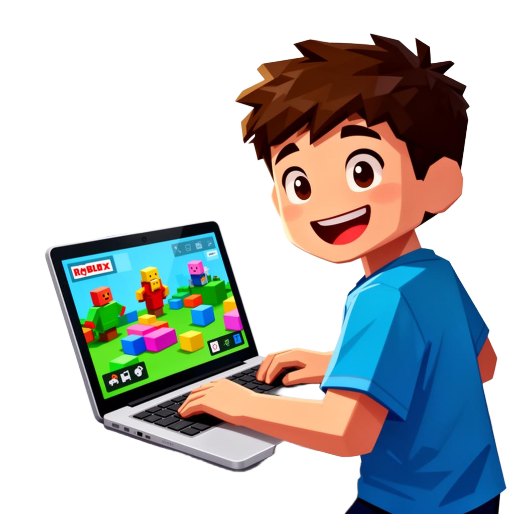 ゲームを作る子ども